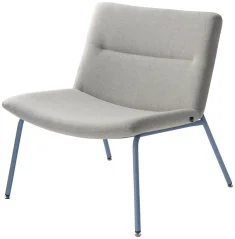 Křeslo Oslo Lounge OL-K1-N15 (podnož holubí modrá  RAL 5014)