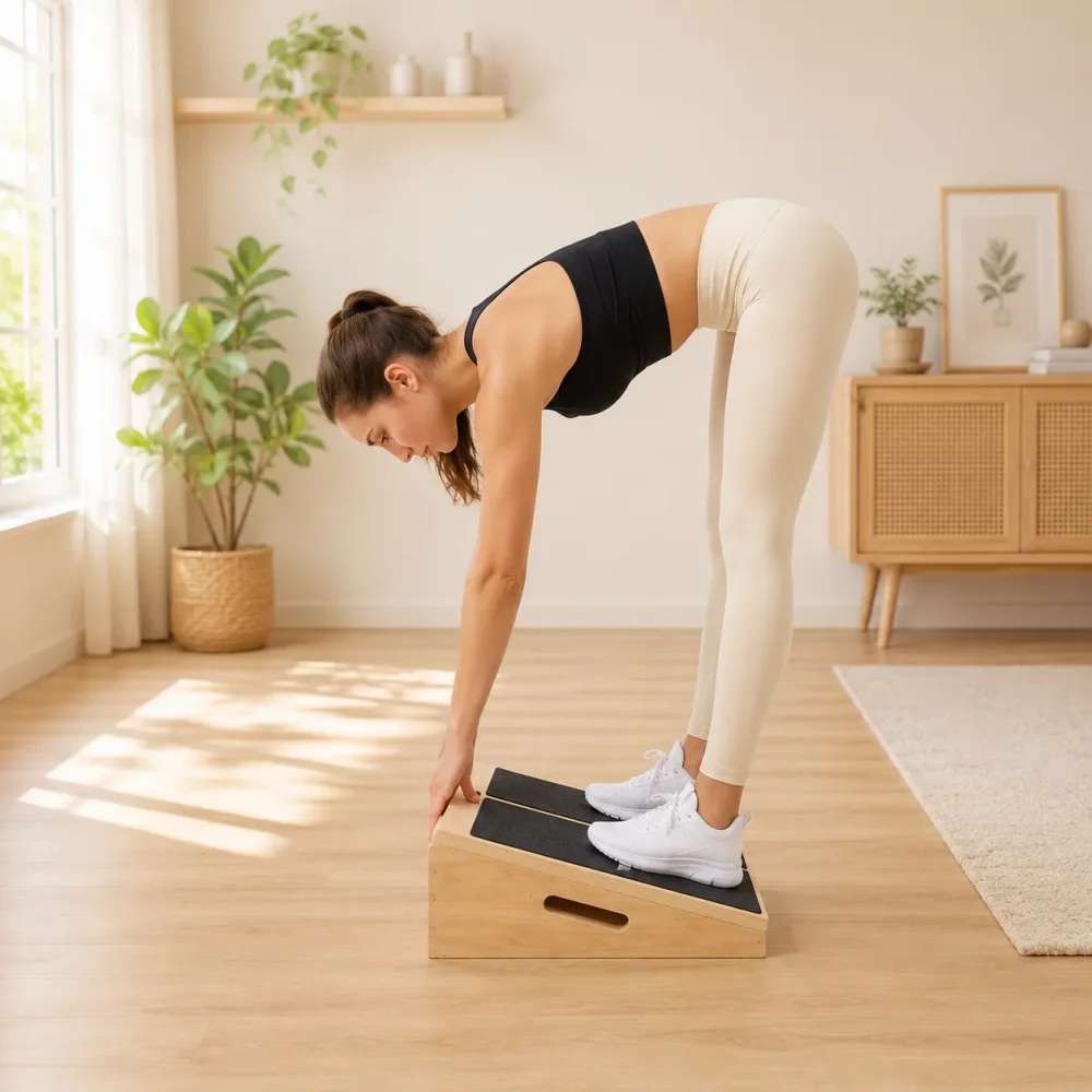 Cvičení a mikropohyb během práce s ergonomickou podnožkou pod stůl